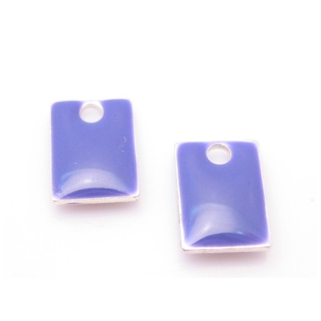 Emalje vedhæng 8 x 5 - 2 stk