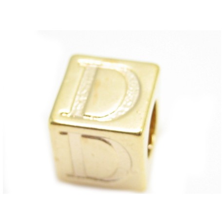 Bogstav  8 x 8 / 4,5 mm - Guld - D