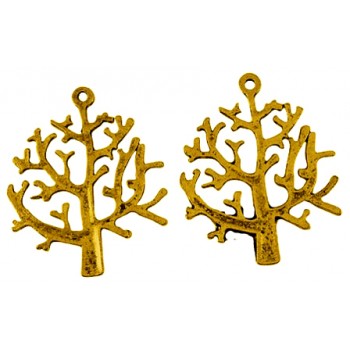 Træ antik guld 32 mm - 2...